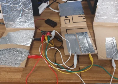 Homemade pressure pad electronics circuit