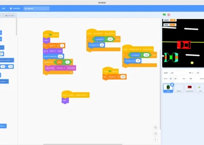 Scratch car racing game code and preview