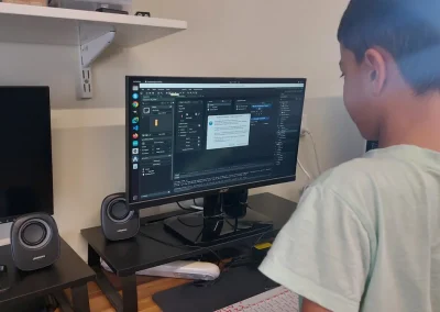 Student coding computer game