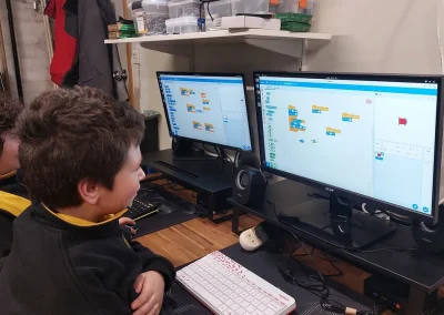Student coding game in scratch