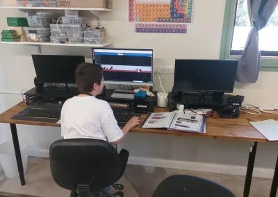 Student testing makecode arcade game