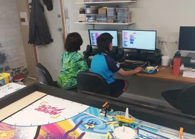 Students coding robotics challenge